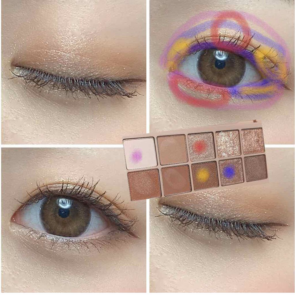 無糖ᒼᑋªⁿ♥︎ on LIPS 「前回はクリオのシンプリーピンクで化粧をしましたが今回はブラウン..」(3枚目)