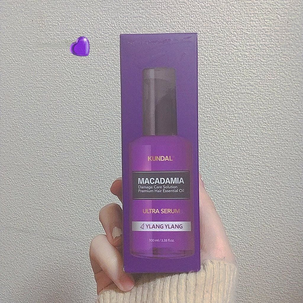 クンダル マカダミア ウルトラヘアセラム /KUNDAL/ヘアオイルを使ったクチコミ(1枚目)