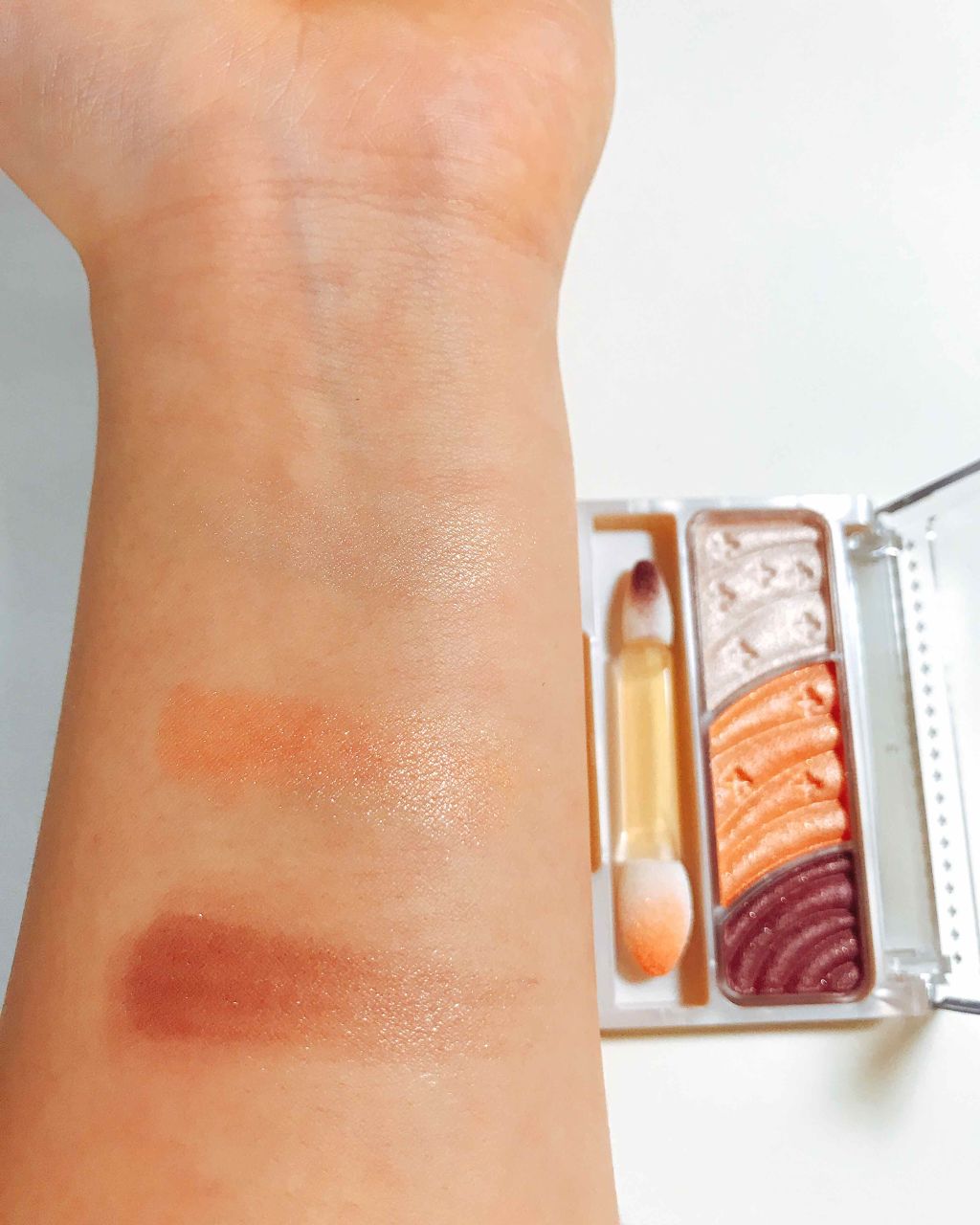 トーンアップアイシャドウ/CEZANNE/アイシャドウパレットを使ったクチコミ(2枚目)