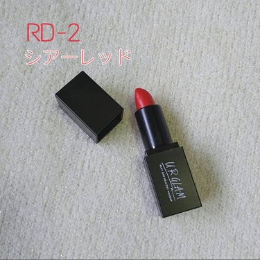 UR GLAM     MINI LIPSTICK シアーレッド〈シアー〉/U R GLAM/口紅を使ったクチコミ（2枚目）