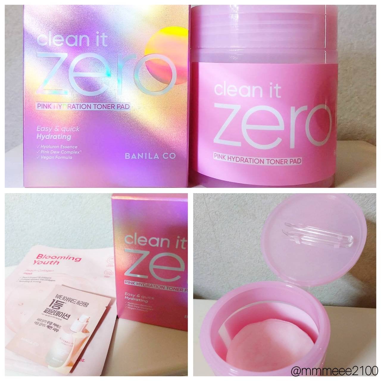 クリーンイットゼロ ピンクモイスチャートナーパッド/BANILA CO/トナーパッドを使ったクチコミ(1枚目)