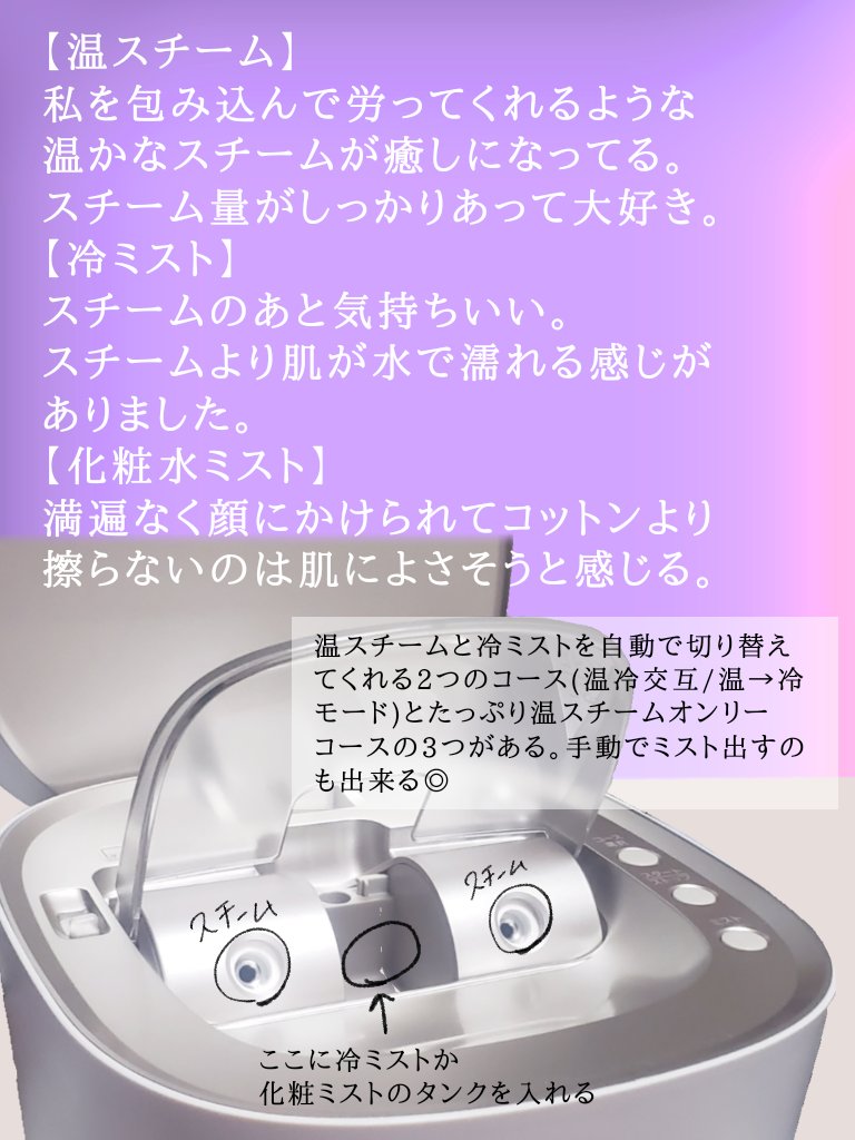 スチーマー ナノケア EH-SA0B/Panasonic/美顔器・マッサージを使ったクチコミ（2枚目）