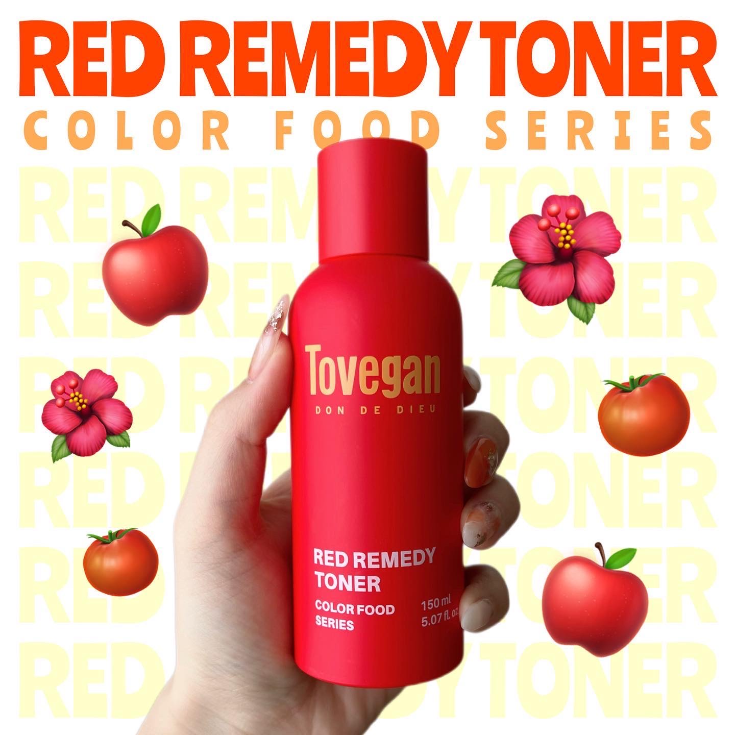 カラーフードシリーズレッドリメディートナー/Tovegan/化粧水を使ったクチコミ（1枚目）