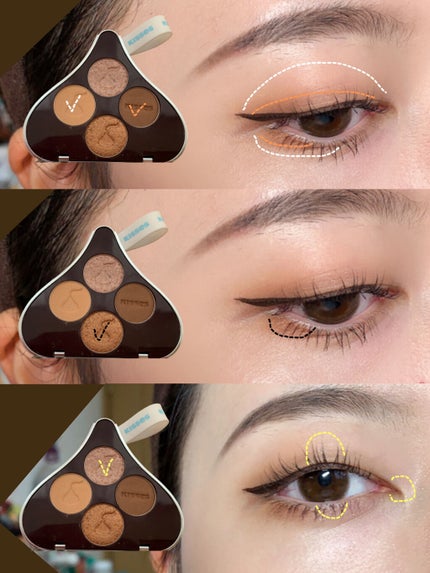 キスチョコレート プレイカラーアイズ/ETUDE/アイシャドウパレットを使ったクチコミ(2枚目)