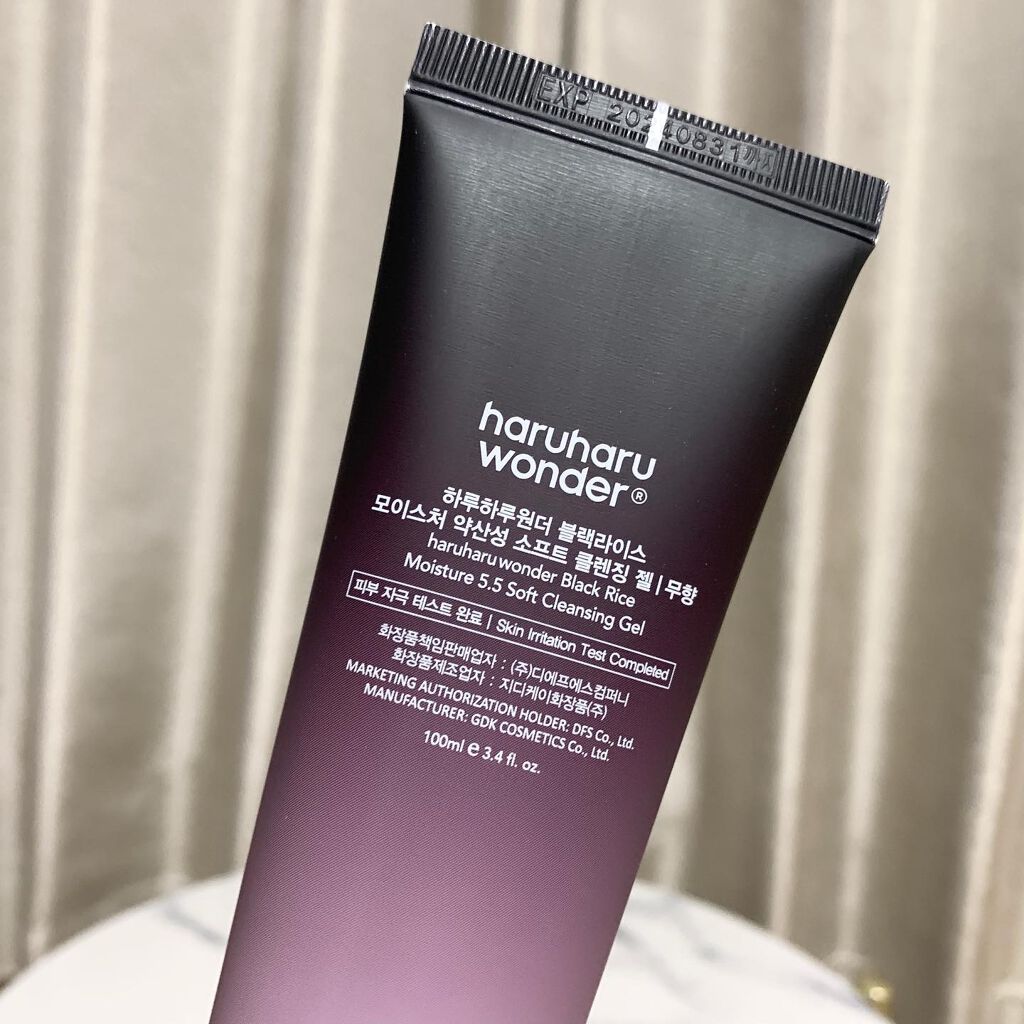 ブラックライスモイスチャー5.5ソフトクレンジングジェル/haruharu wonder/クレンジングジェルを使ったクチコミ(4枚目)