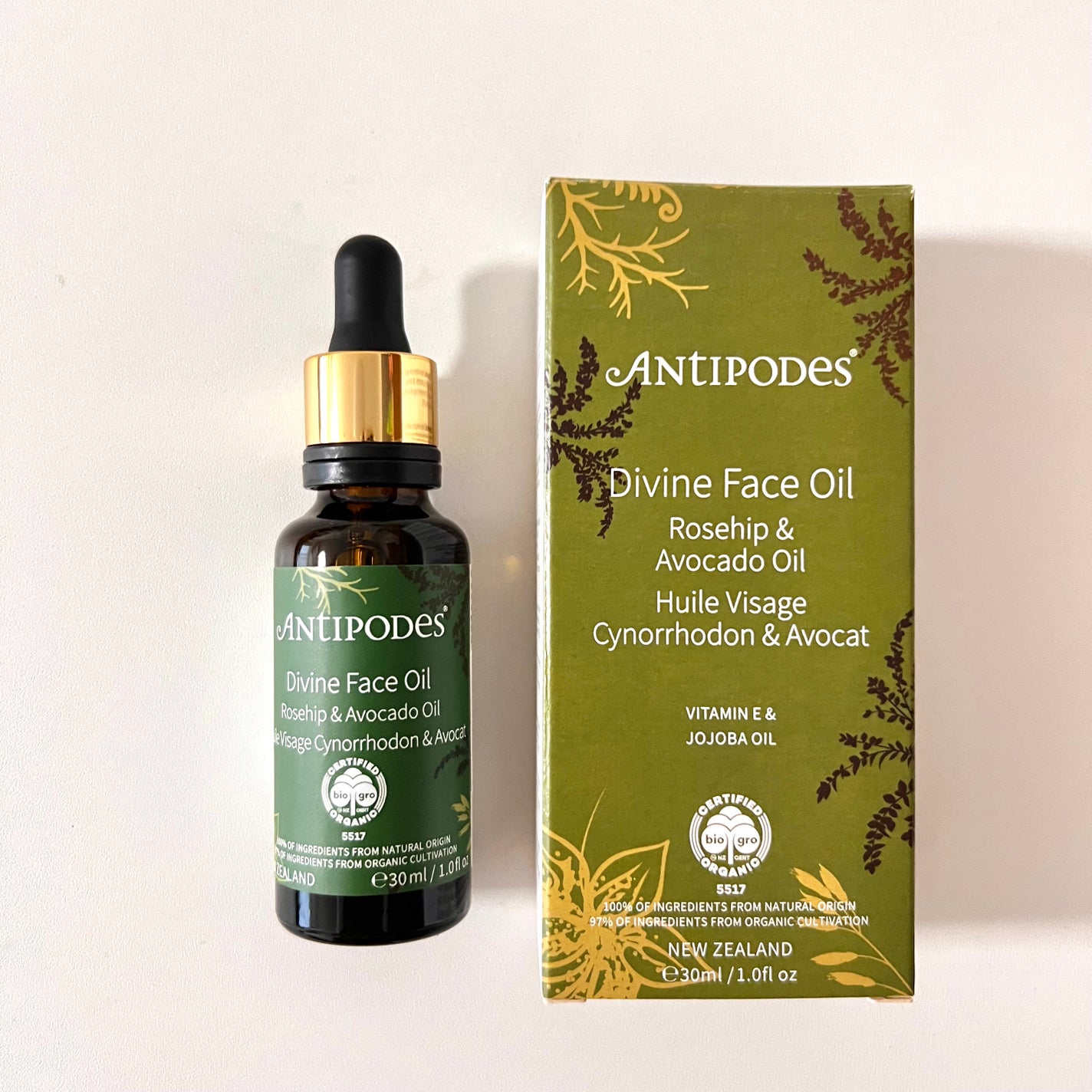 ディバイン アボカド&ローズヒップ フェイスオイル/Antipodes/フェイスオイルを使ったクチコミ(1枚目)