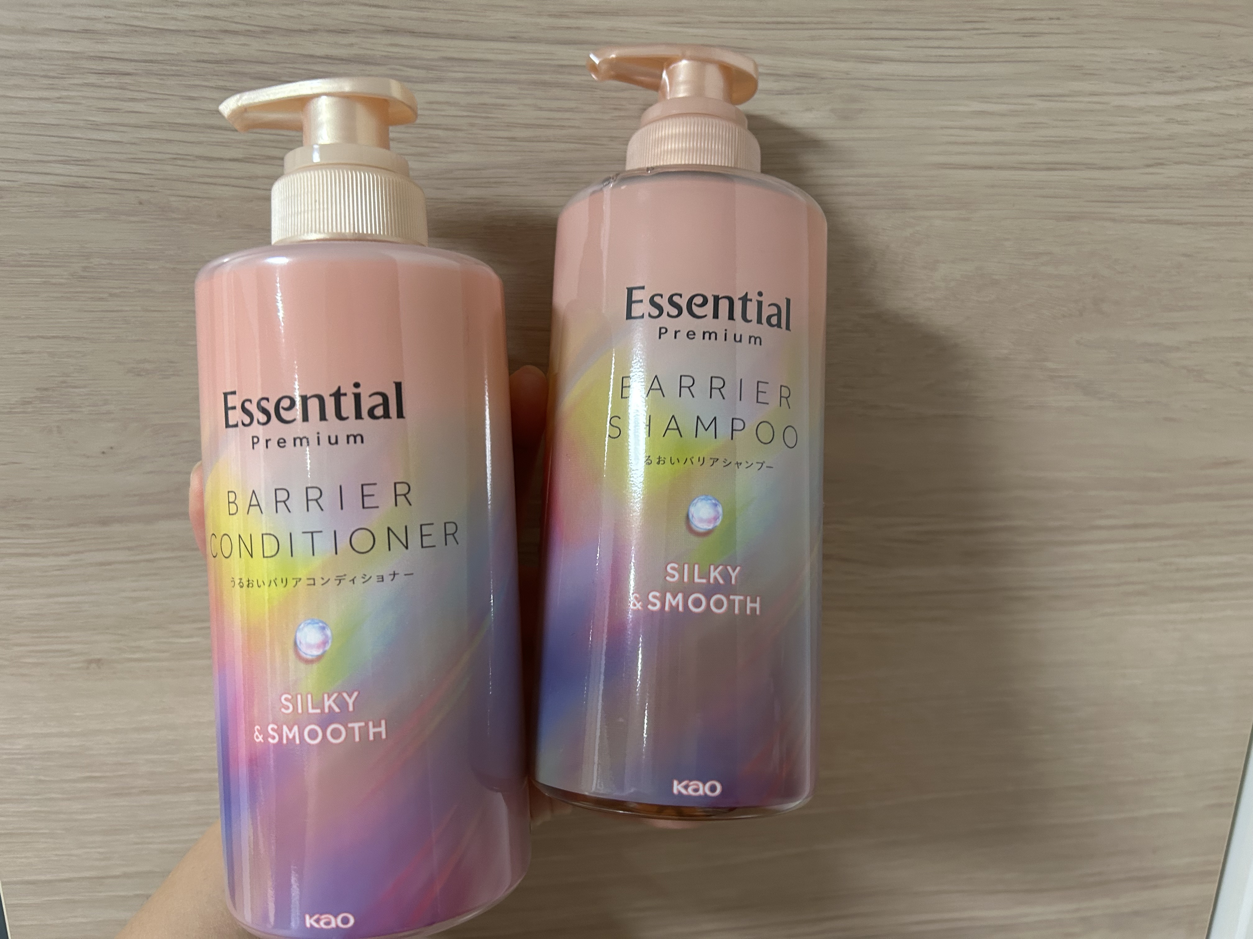 エッセンシャルプレミアム バリアシャンプー・コンディショナー シルキー＆スムース/エッセンシャル/市販シャンプーを使ったクチコミ（1枚目）