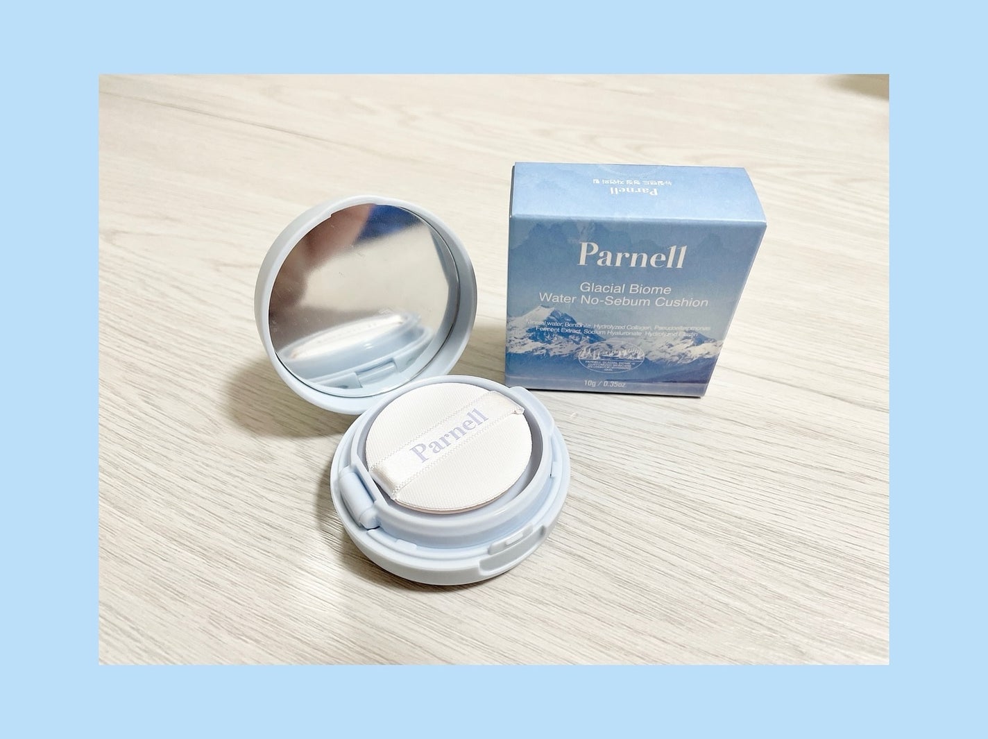 グラシアル バイオーム ウォーター ノーセバム クッション/parnell/クッションファンデーションを使ったクチコミ(1枚目)