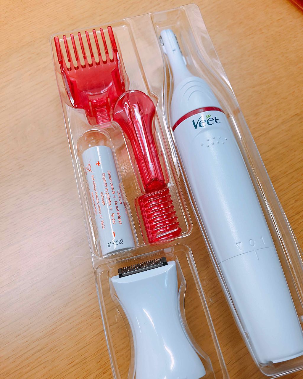 電動シェーバー センシティブタッチ(顔 デリケートゾーン用)/Veet/シェーバーを使ったクチコミ（1枚目）