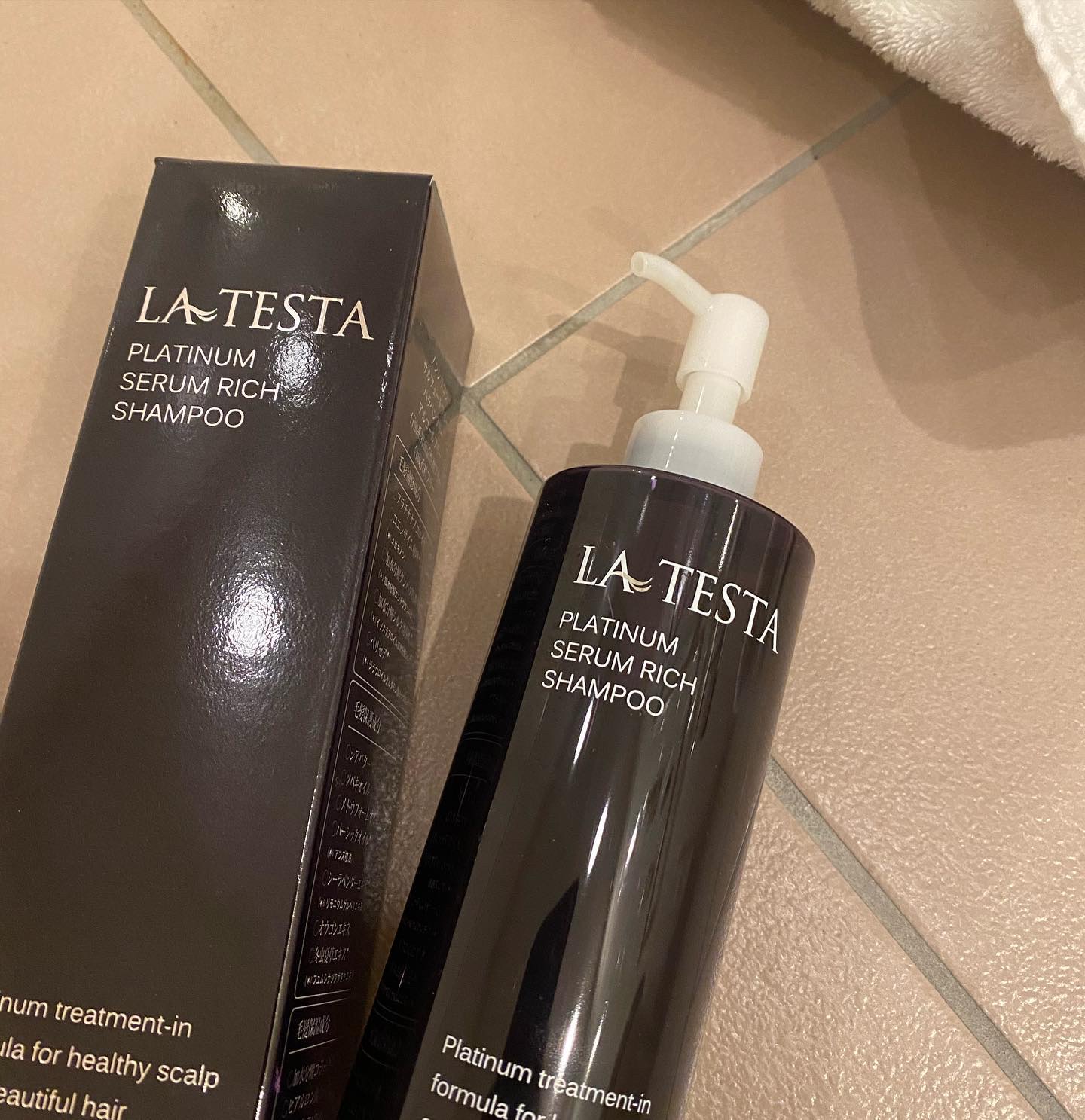 ラテスタ プラチナセラムリッチシャンプー/SiBODY/市販シャンプーを使ったクチコミ（3枚目）