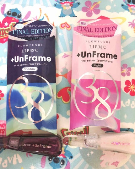 LIP38℃ +UnFrame<ホログラフィック>/UZU BY FLOWFUSHI/リップグロスを使ったクチコミ(1枚目)