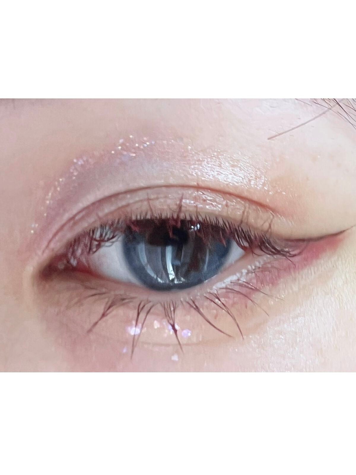 むうみん【フォロバ100】 on LIPS 「めちゃ盛れるけど透明感すごい❤︎/透明感+デカ目の猫目メイク「..」(4枚目)