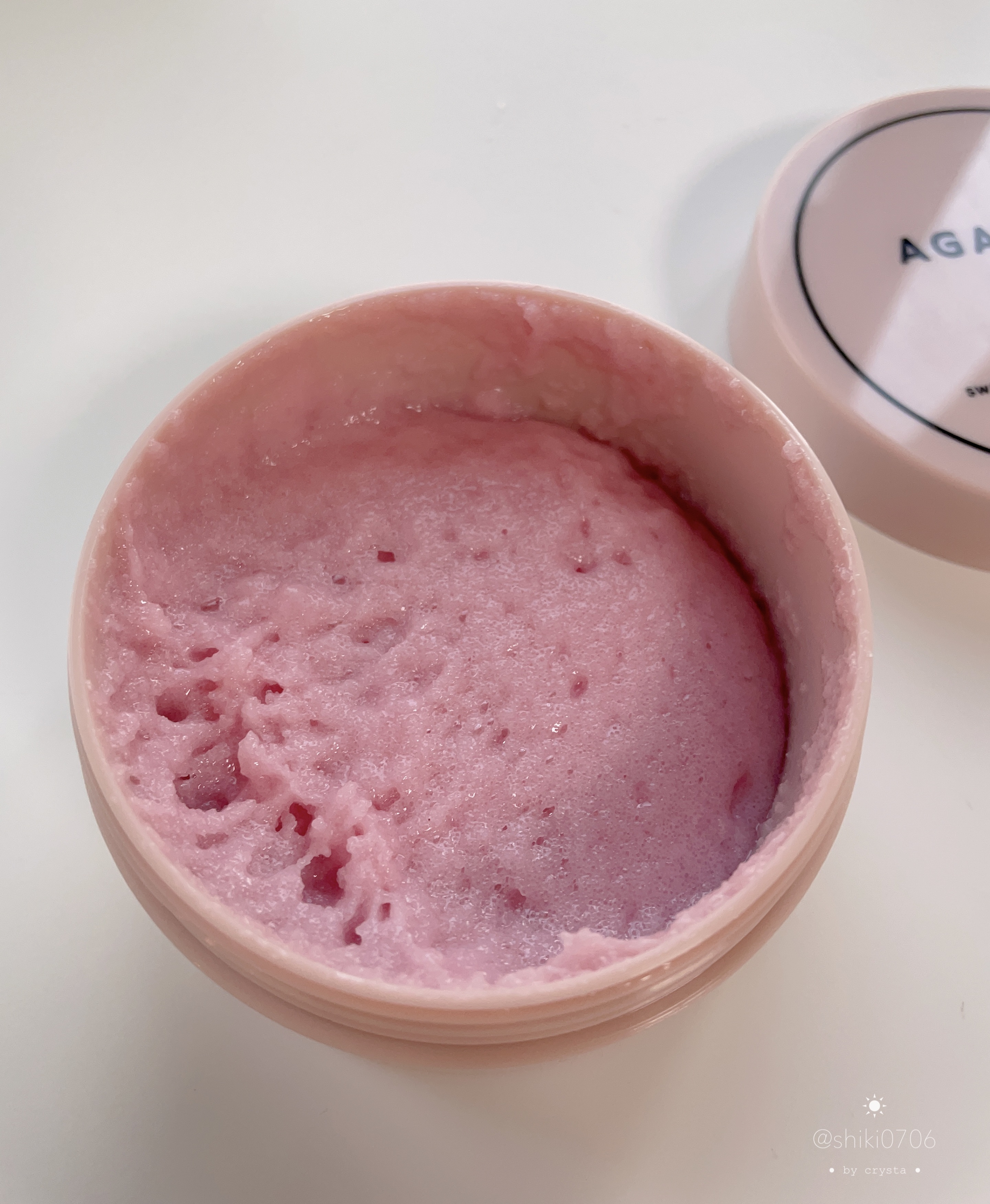 Q+Me スウィート ボム タラソ スクラブ/AGARISM/バストケア・ヒップケアを使ったクチコミ（2枚目）