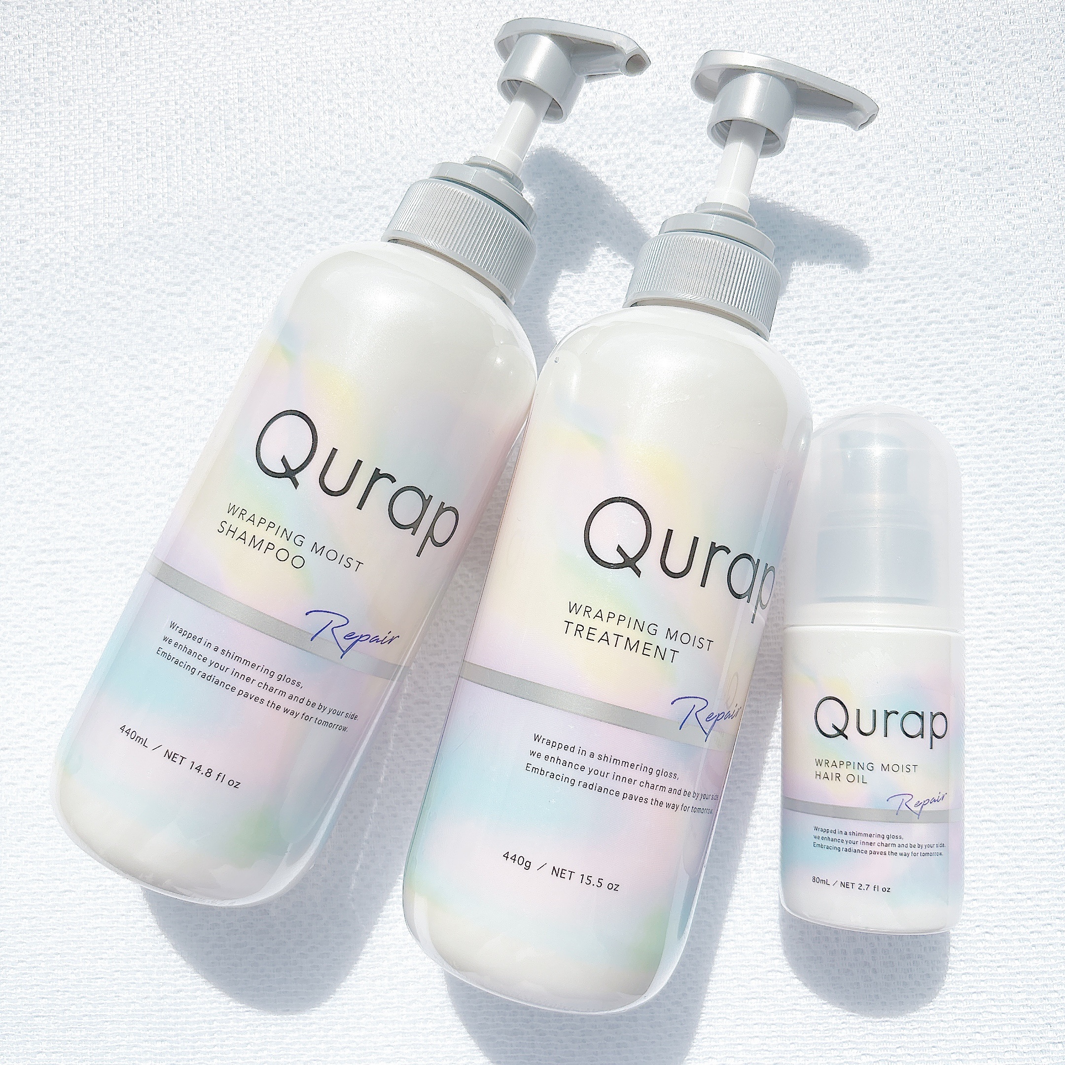 ラッピングモイストヘアオイル/Qurap/ヘアオイルを使ったクチコミ（1枚目）