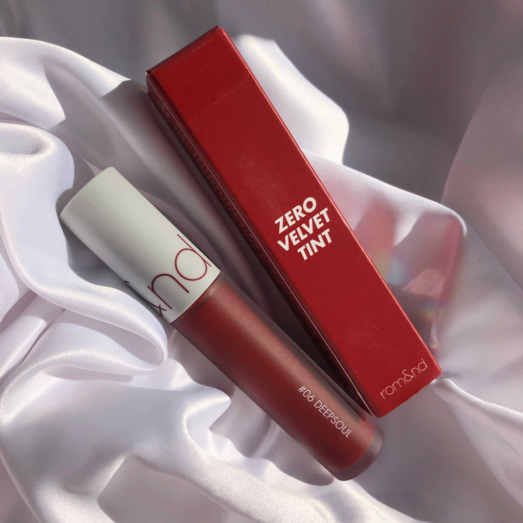 ゼロベルベットティント 06 ディープソウル(DEEP SOUL)/rom&nd/リップティントを使ったクチコミ（1枚目）