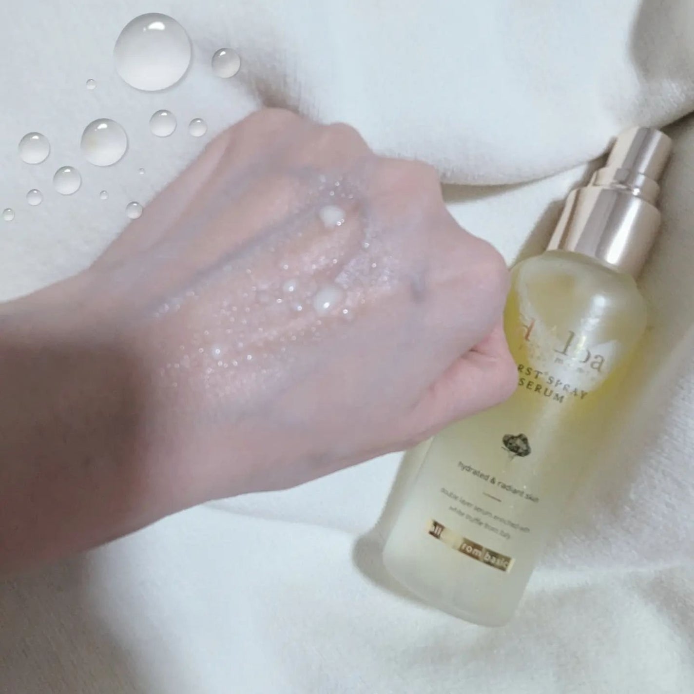ダルバ ホワイトトリュフファーストスプレーセラム/ダルバ/ミスト状化粧水を使ったクチコミ(4枚目)