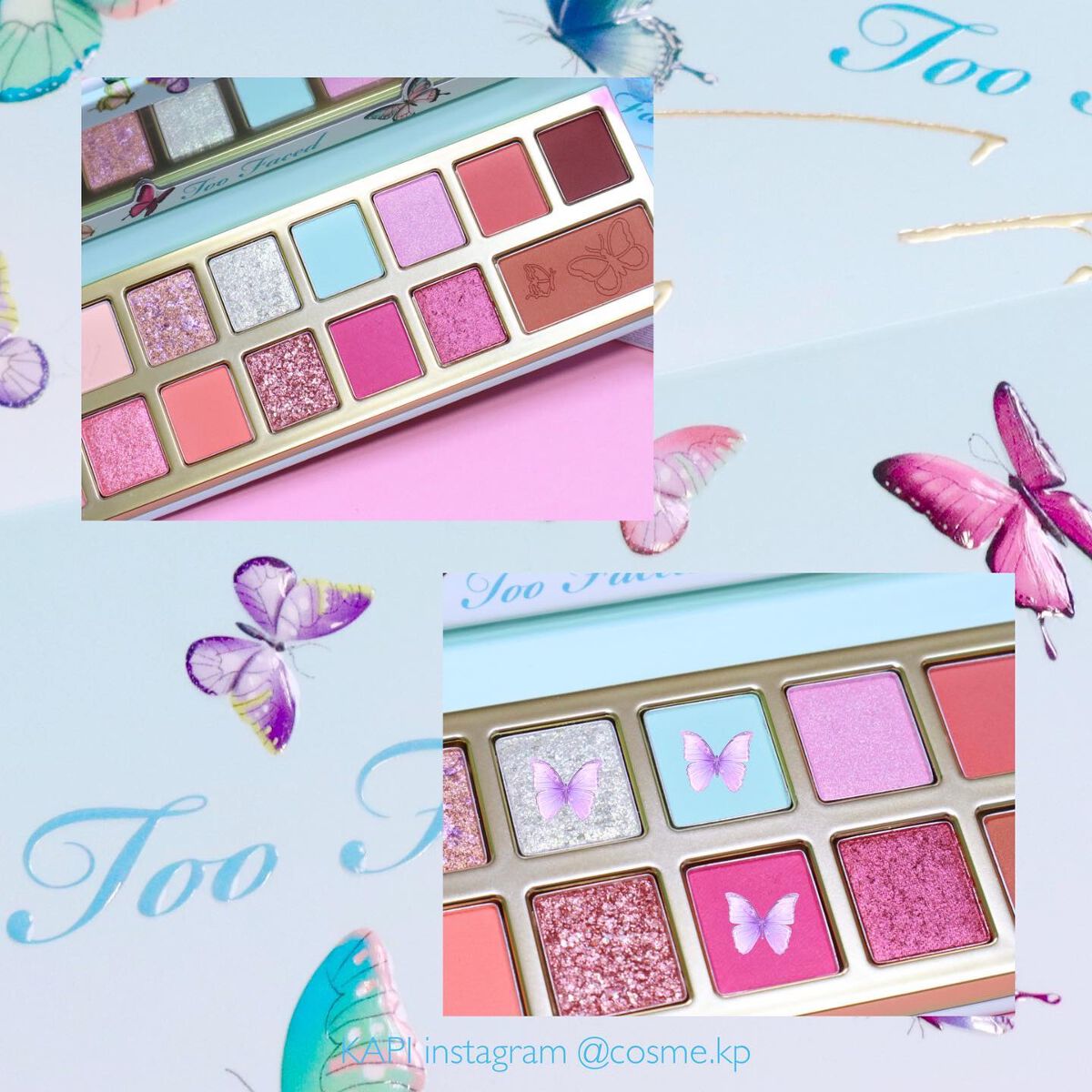 KAPI on LIPS 「ブルベ配色で透明感夏メイク🦋💗✨✨TooFacedトゥーフェム..」(2枚目)