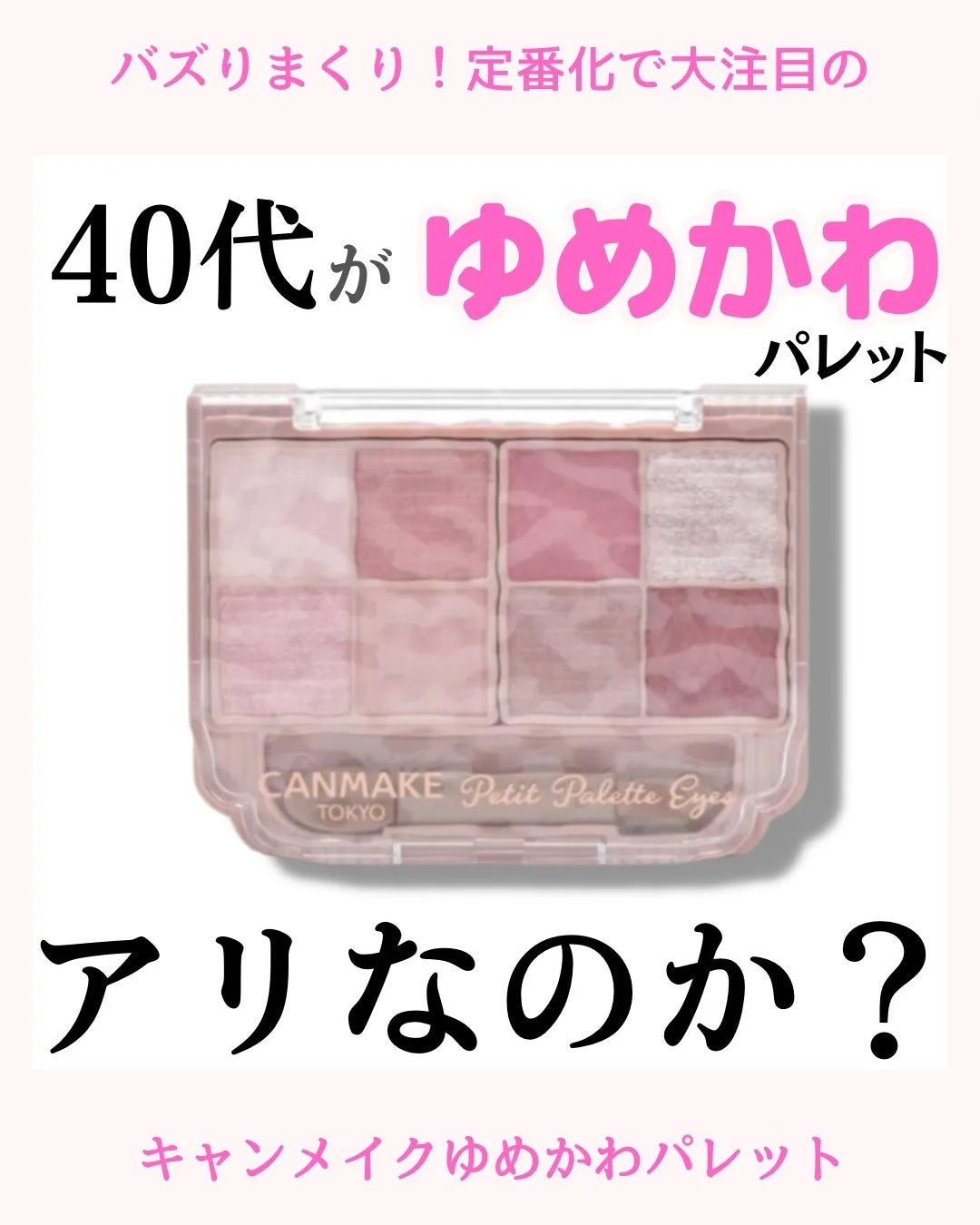 プティパレットアイズ/キャンメイク/パウダーアイシャドウを使ったクチコミ(1枚目)