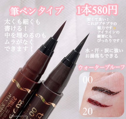 極細 アイライナーR/CEZANNE/リキッドアイライナーを使ったクチコミ(2枚目)