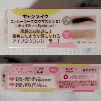 コンシーラーブロウマスカラ/キャンメイク/その他アイブロウを使ったクチコミ(4枚目)