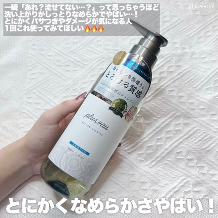 メロウシャンプー/メロウトリートメント/plus eau/市販シャンプーを使ったクチコミ(3枚目)