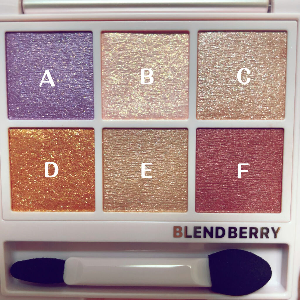 オーラクリエイション 004 プラム＆メタリックウォーム/BLEND BERRY/アイシャドウパレットを使ったクチコミ（2枚目）