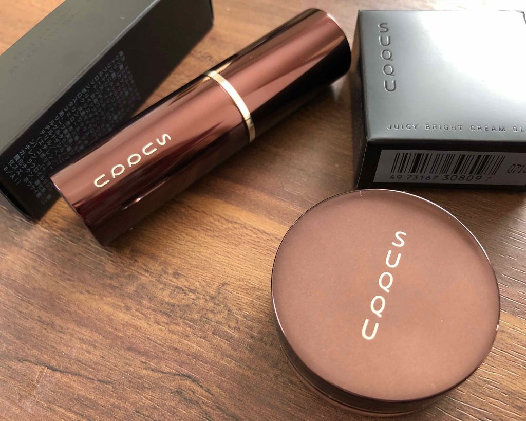 ジューシー ブライト クリーム ブラッシュ 102 艶焦 -TSUYAKOGARE /SUQQU/ジェル・クリームチークを使ったクチコミ（2枚目）