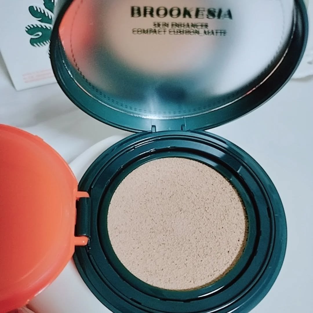 スキンエンハンサー コンパクト クッション (マット)/BROOKESIA/クッションファンデーションを使ったクチコミ(2枚目)