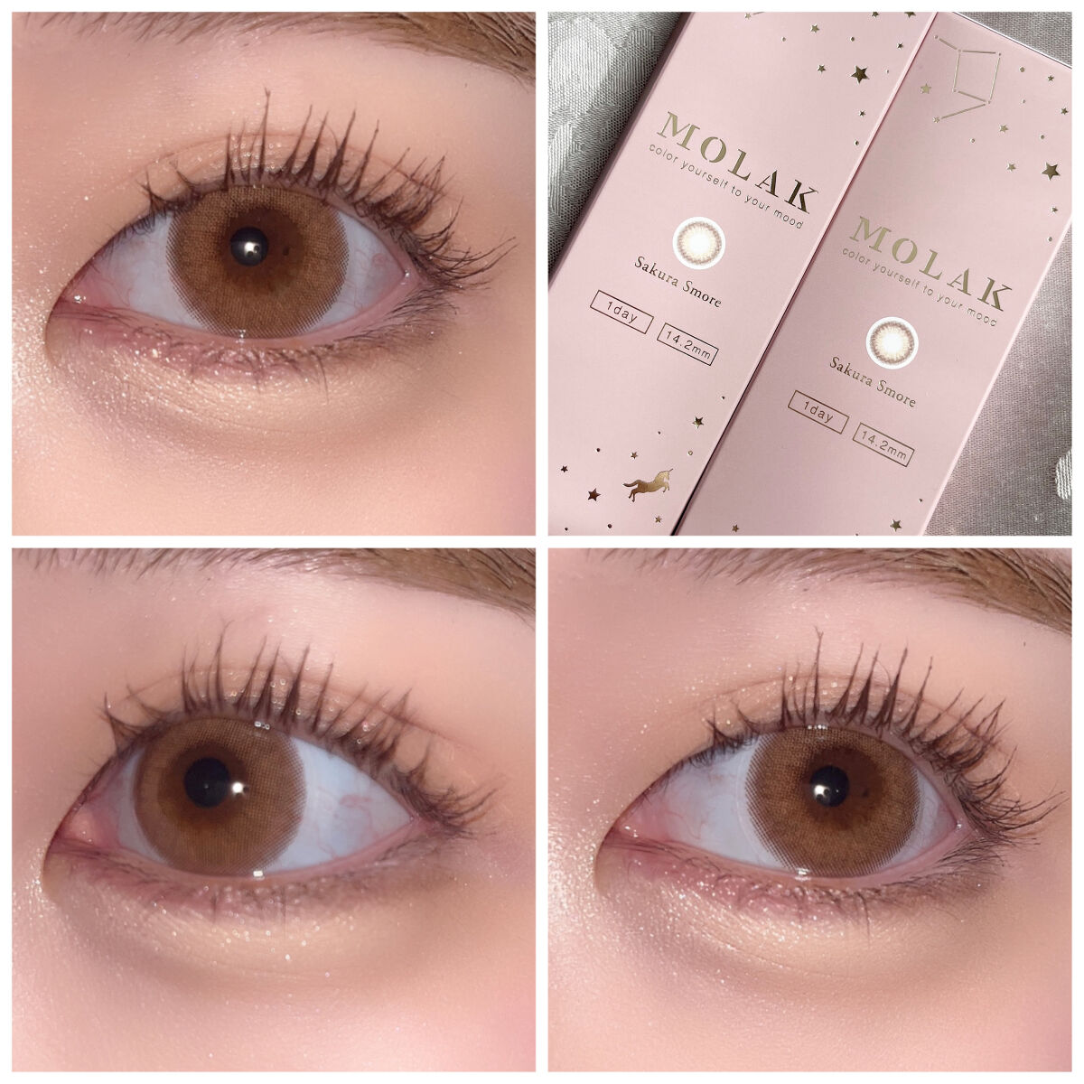 MOLAK 1day サクラスモア/MOLAK/ワンデー（１DAY）カラコンを使ったクチコミ（3枚目）