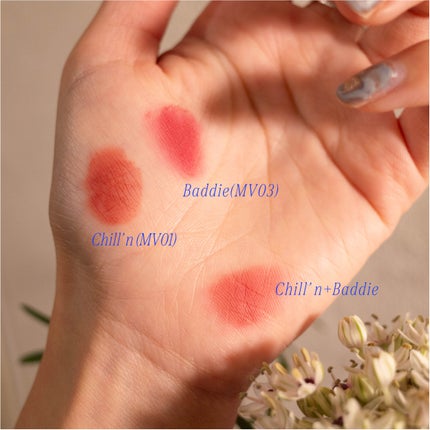 フィー リップアンドチーク ブラーリープリンポット MV01 チリン/fwee/口紅を使ったクチコミ(3枚目)