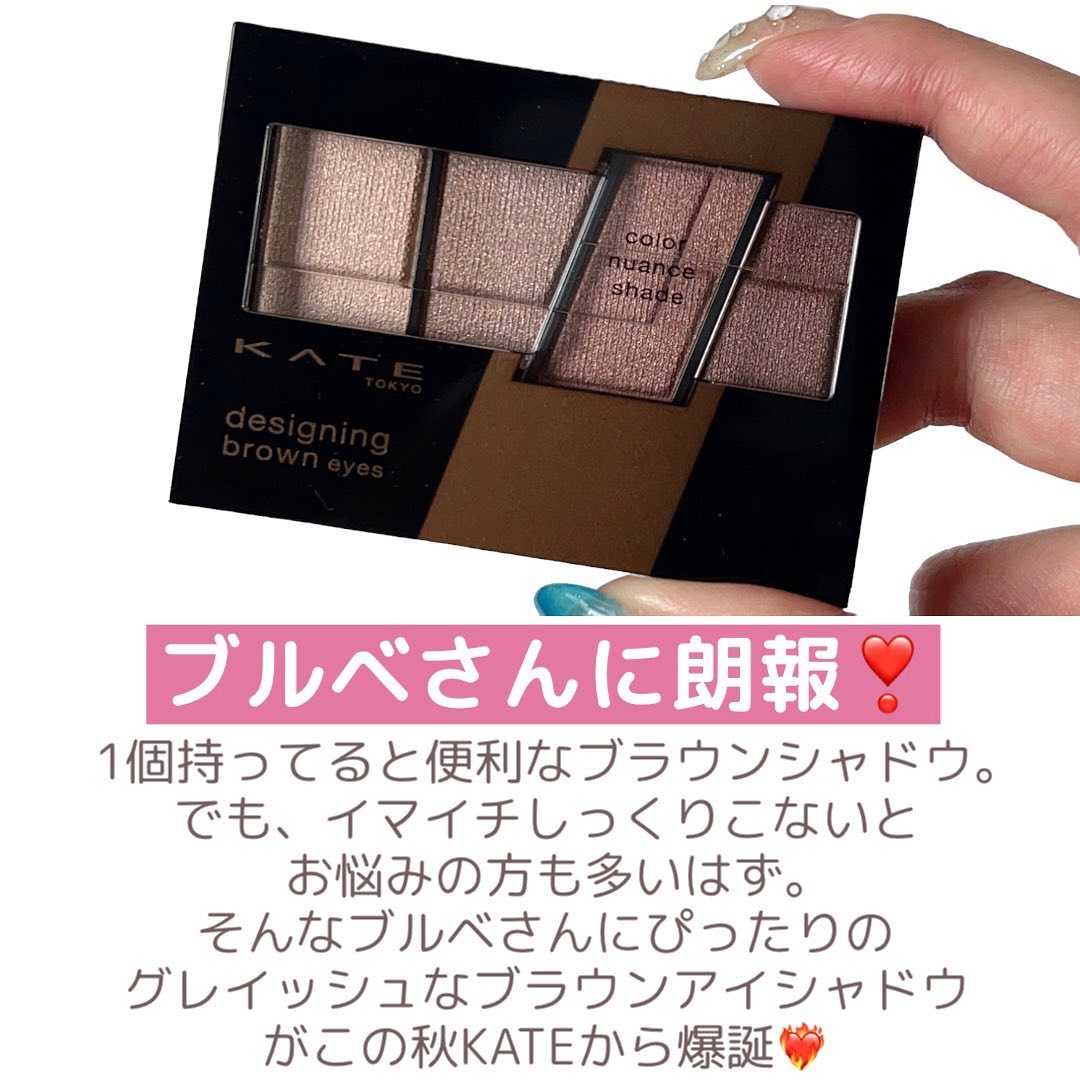デザイニングブラウンアイズ/KATE/アイシャドウパレットを使ったクチコミ（2枚目）