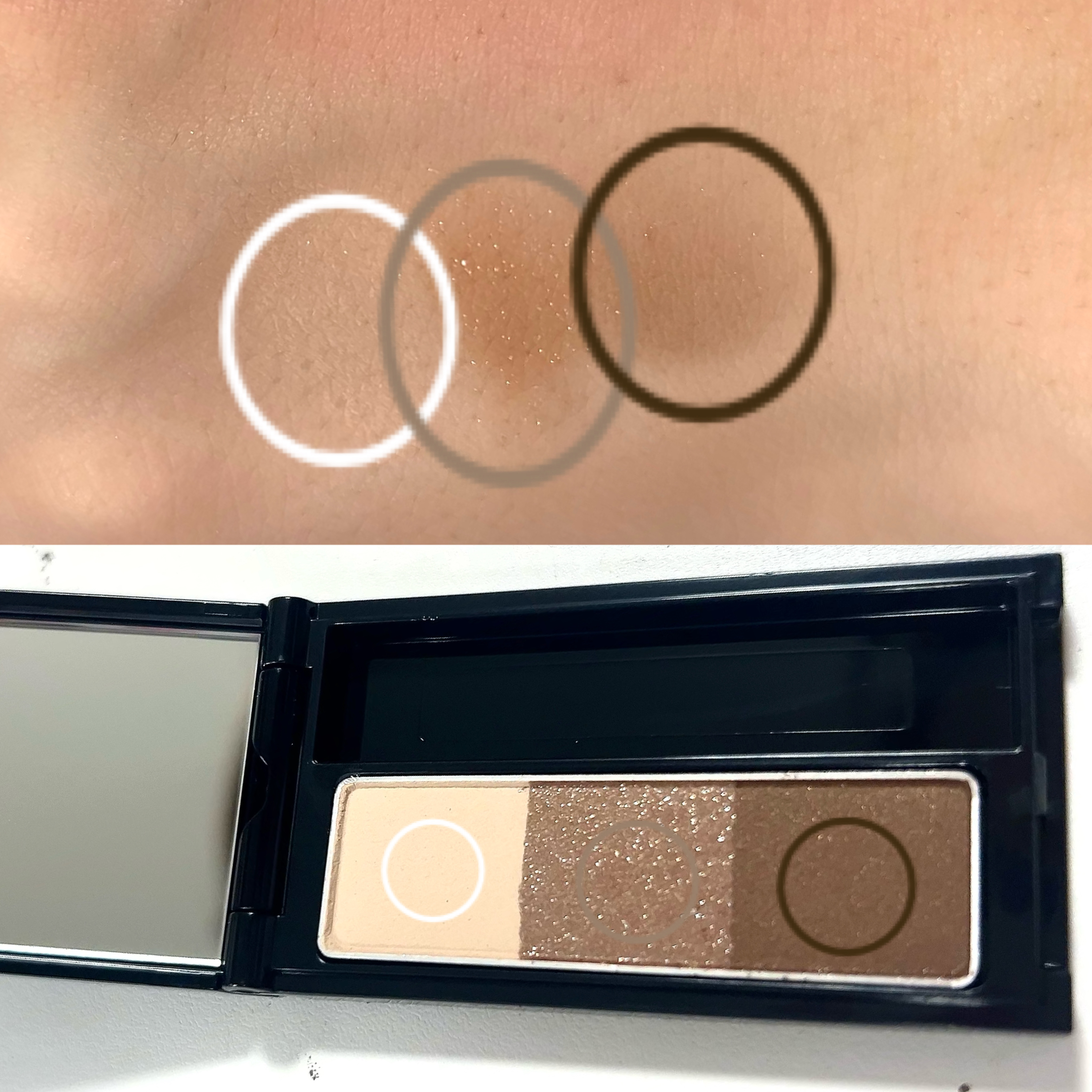 ケイト デザイニングアイブロウ3D ケース/KATE/パウダーアイブロウを使ったクチコミ（2枚目）