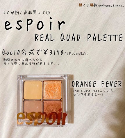 リアルアイハンディパレット/espoir/アイシャドウパレットを使ったクチコミ(1枚目)