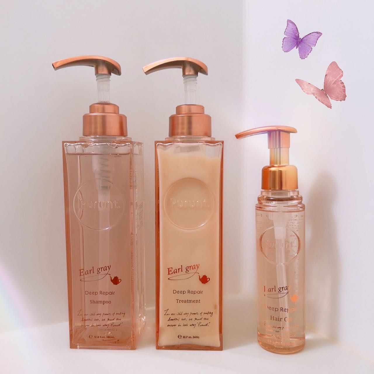 プルント ディープリペアペアセット アールグレイ N/Purunt./市販シャンプーを使ったクチコミ（1枚目）