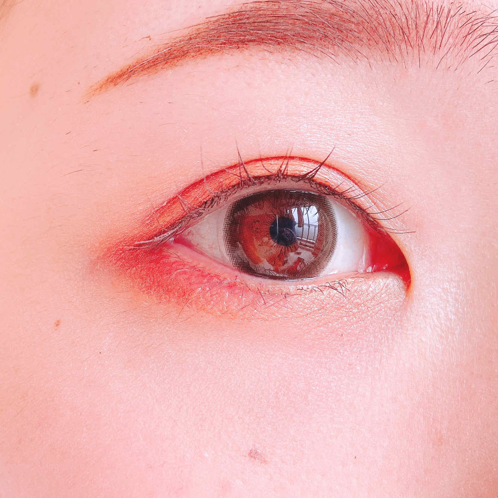 eye closet １day SweetSeries "Girly"（アイクローゼットワンデースウィートシリーズ ガーリー） Cacao Brown/EYE CLOSET/ワンデー（１DAY）カラコンを使ったクチコミ（3枚目）