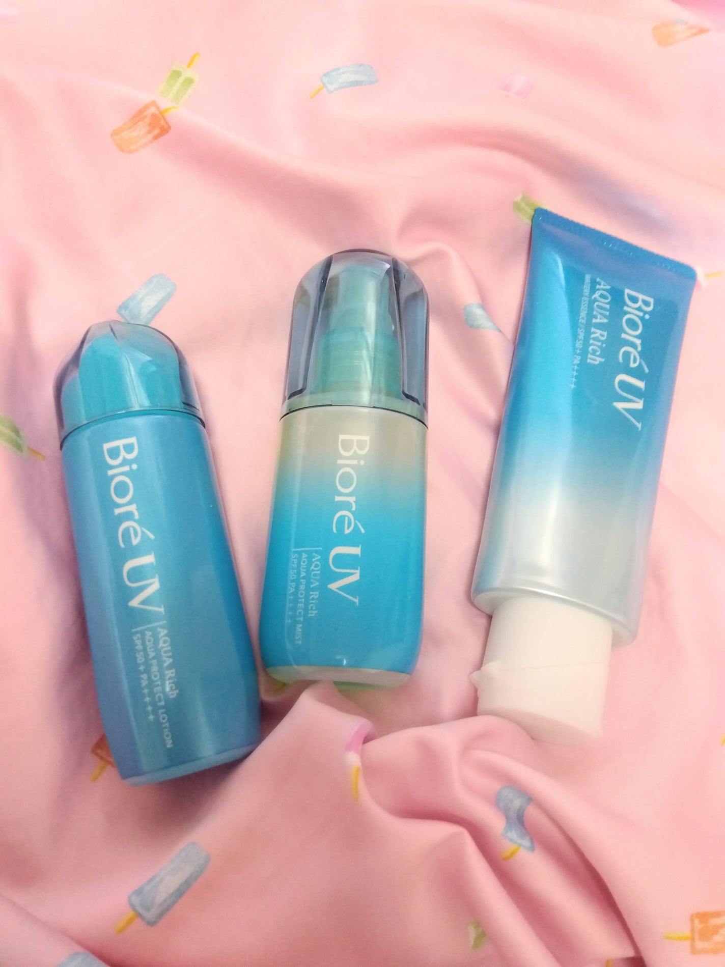 ビオレUV アクアリッチ アクアプロテクトローション(水層パック)/ビオレ/日焼け止めローションを使ったクチコミ(2枚目)