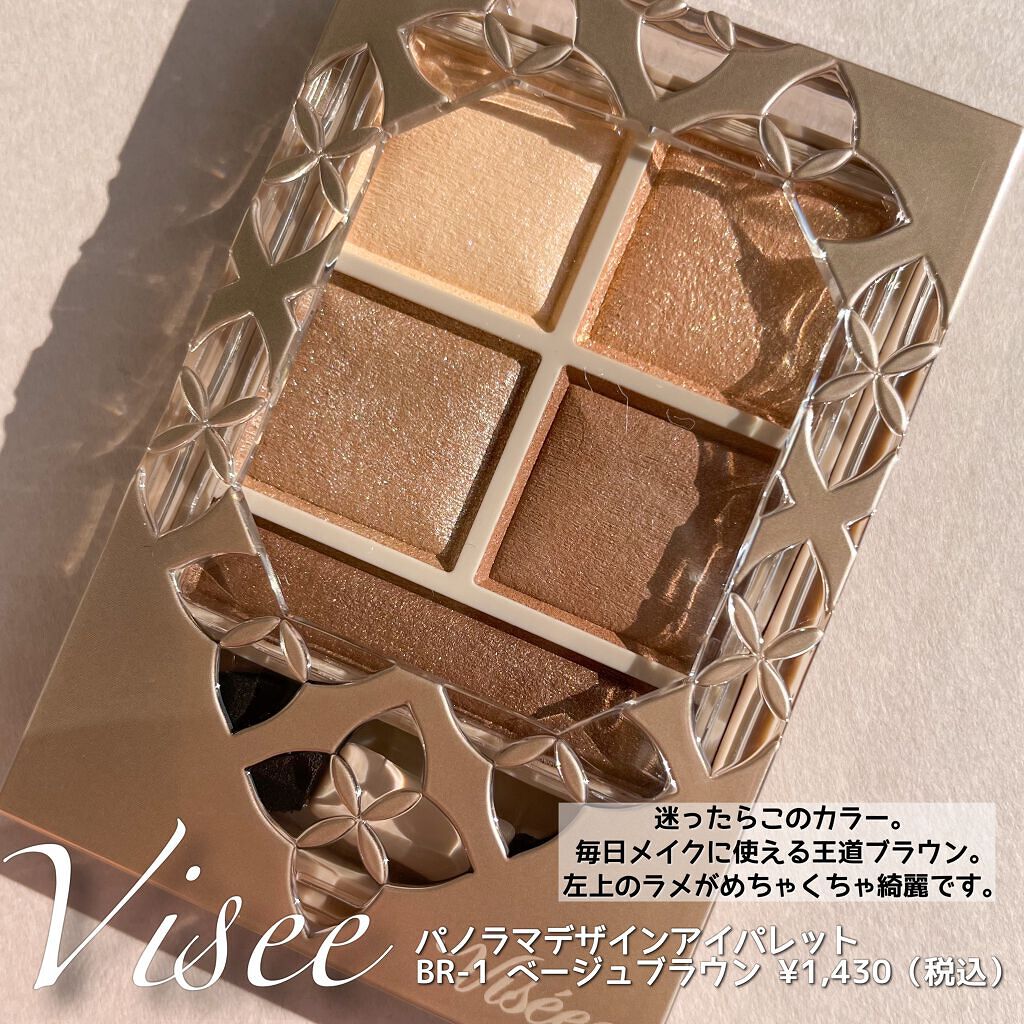 パノラマデザイン アイパレット/Visée/アイシャドウパレットを使ったクチコミ(2枚目)