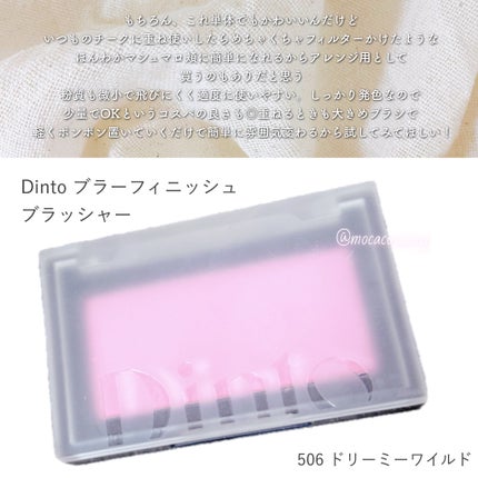 ブラーフィニシュブラッシャー/Dinto/パウダーチークを使ったクチコミ(4枚目)