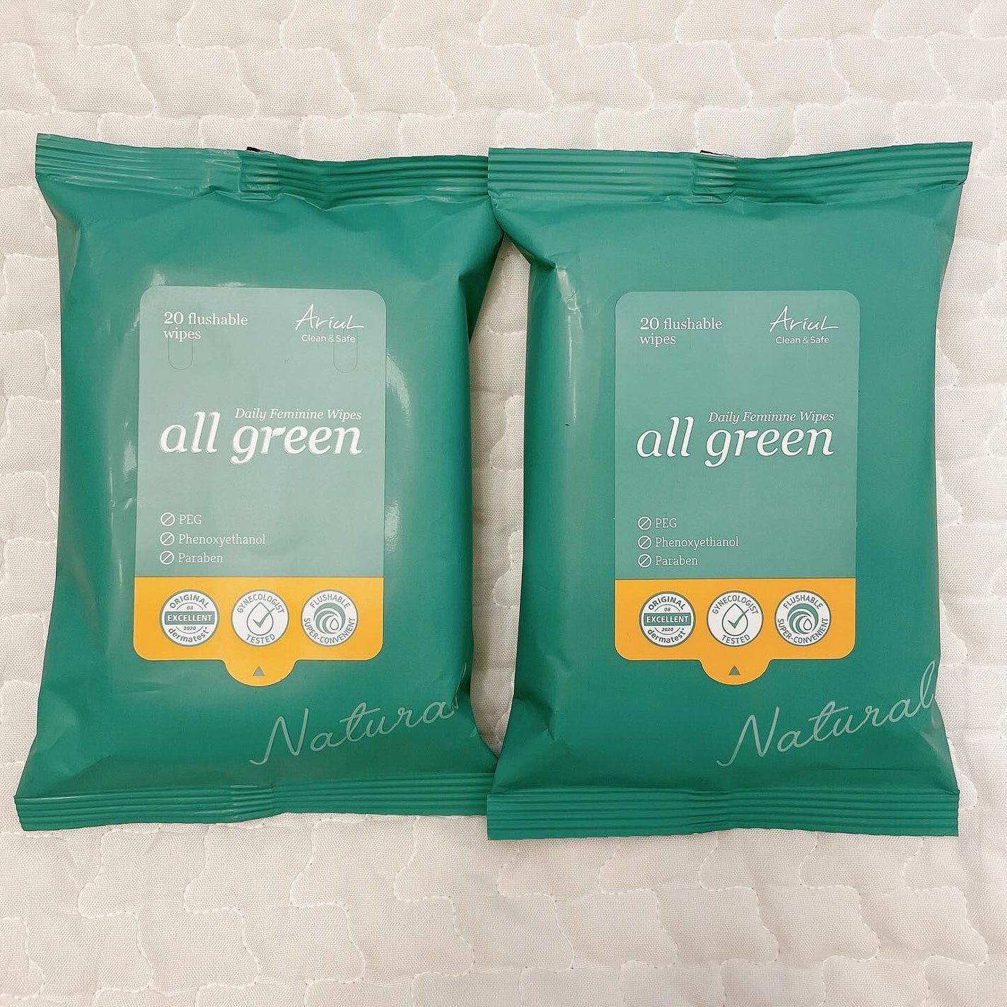 オールグリーンフェミニンワイプ/Ariul/デリケートゾーンケアを使ったクチコミ(1枚目)