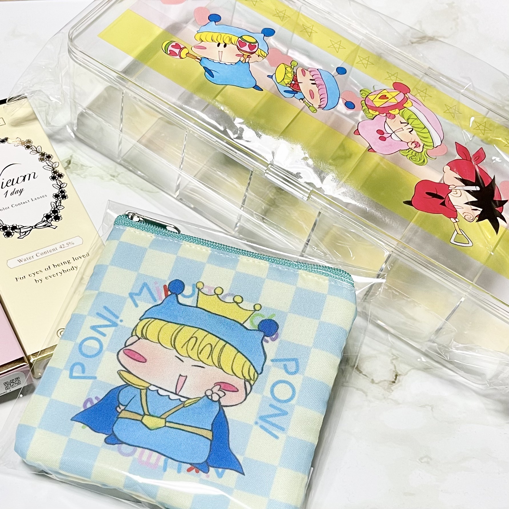 Viewm 1day2箱＋オリジナルポーチ＋オリジナルコンタクトレンズ収納ケースセット/ビューム/ワンデー（１DAY）カラコンを使ったクチコミ（1枚目）