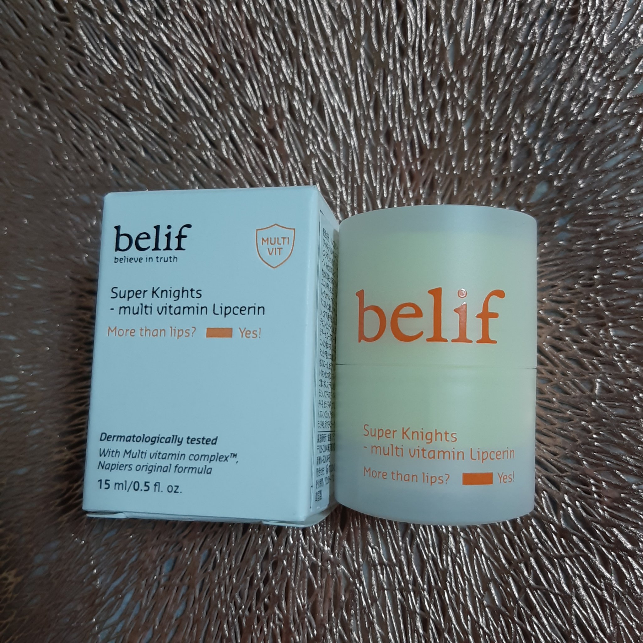 スーパーナイツ マルチ Ｖ リップセリン /belif/リップクリームを使ったクチコミ（1枚目）