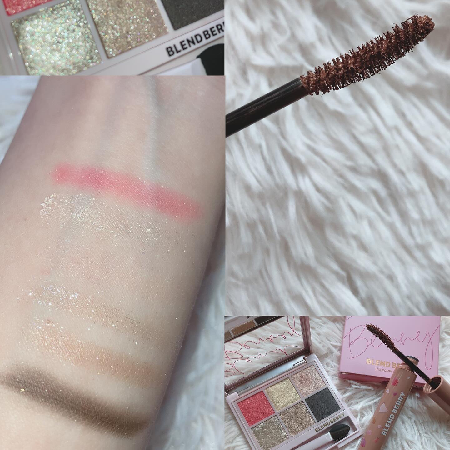 オーラクリエイション 005 ストロベリー＆シャンパン/BLEND BERRY/アイシャドウパレットを使ったクチコミ（3枚目）