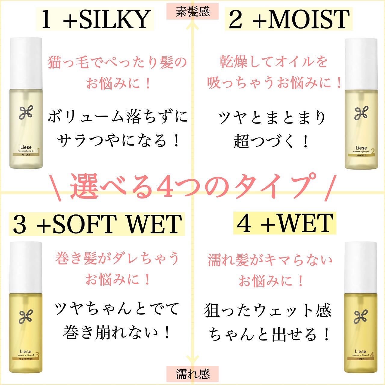 ニュアンススタイリングオイル ＋モイスト/リーゼ/ヘアオイルを使ったクチコミ（2枚目）