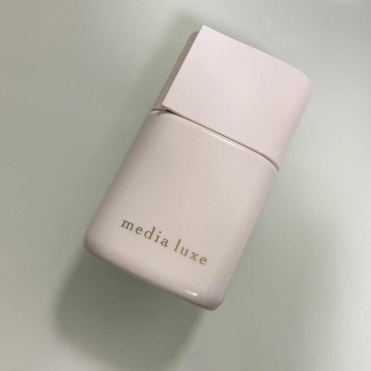 リキッドファンデーション 03 やや濃いめ/media luxe/リキッドファンデーションを使ったクチコミ（2枚目）