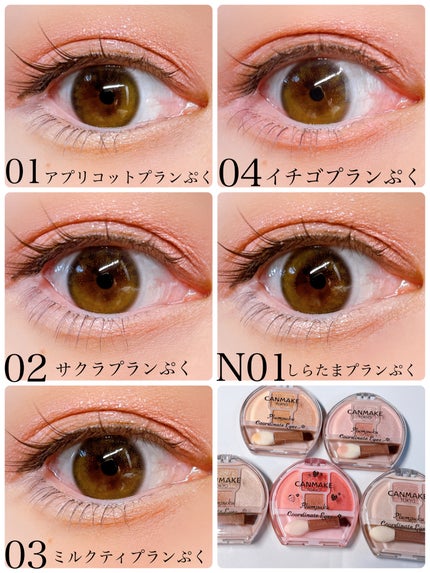 プランぷくコーデアイズ/キャンメイク/パウダーアイシャドウを使ったクチコミ(7枚目)