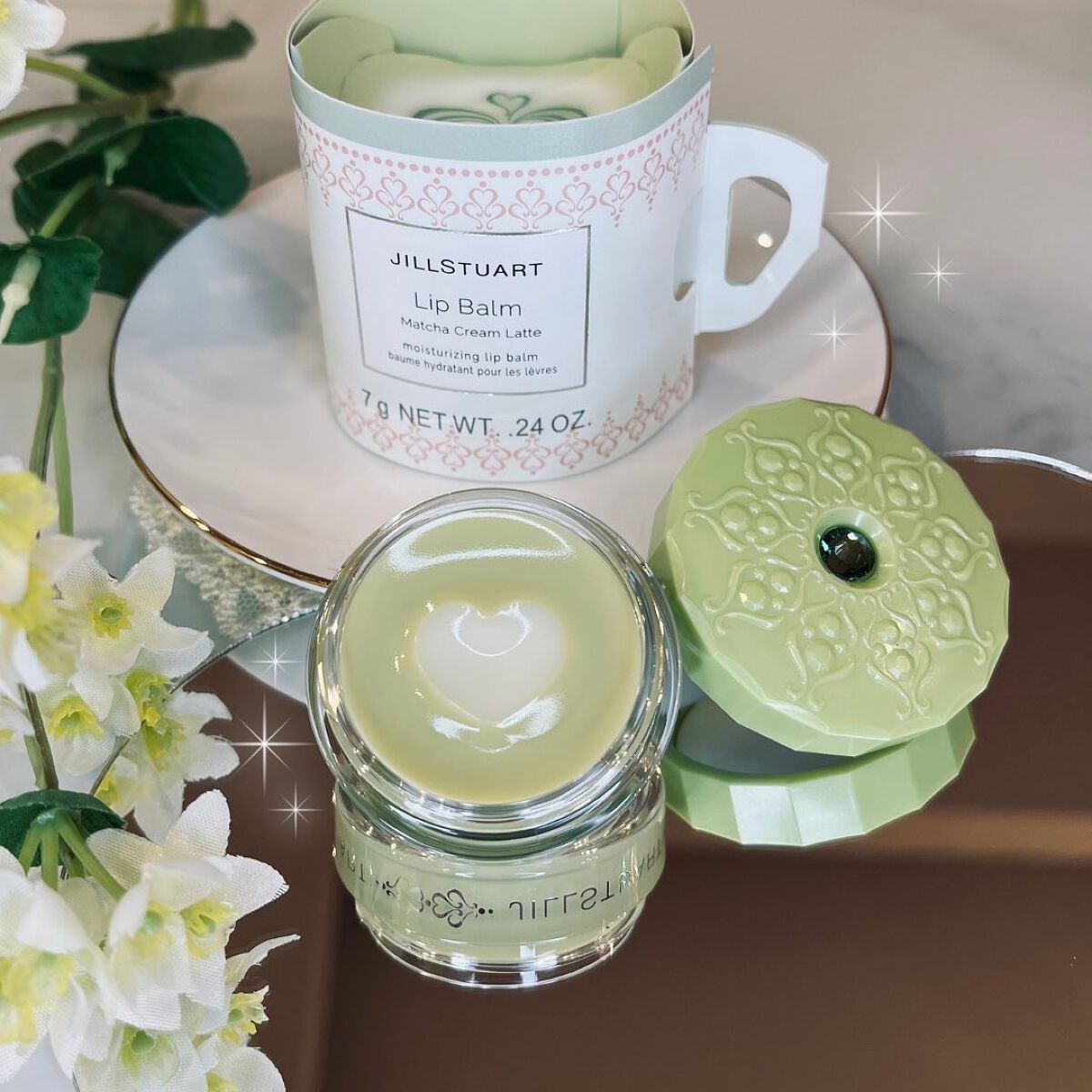 リップバーム マッチャクリームラテ/JILL STUART/リップバームを使ったクチコミ（1枚目）