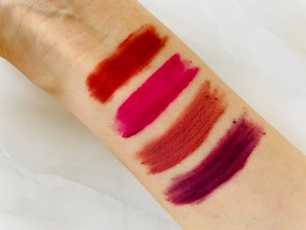 スーパーマットリップ&チークマッド/INTO U/口紅を使ったクチコミ(4枚目)