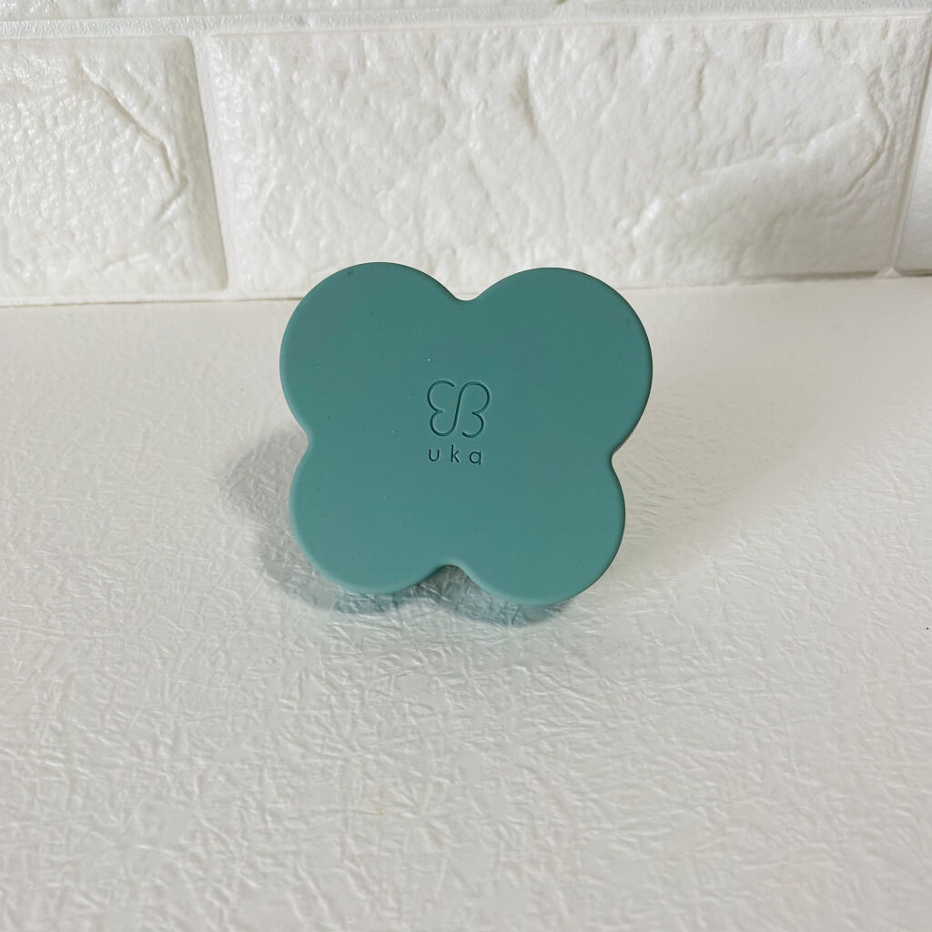 uka scalp brush kenzan medium uka store gentei kyoto green/uka/スカルプブラシを使ったクチコミ（1枚目）