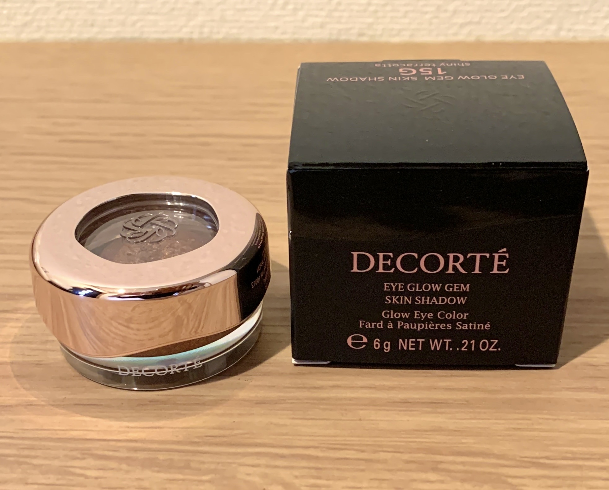 アイグロウジェム スキンシャドウ 15G shiny terracotta/DECORTÉ/ジェル・クリームアイシャドウを使ったクチコミ（2枚目）