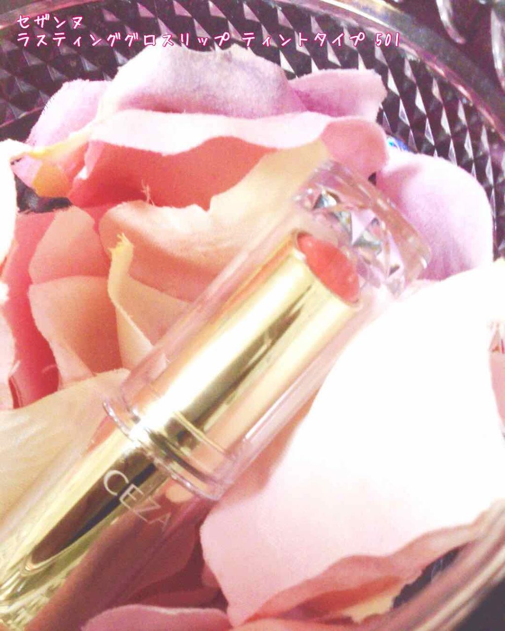 ラスティンググロスリップ/CEZANNE/口紅を使ったクチコミ(2枚目)